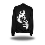 KISS OF DEATH OVERSIZED PRINT HOODIE
