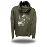 THE WAR HOODIE MILITARY GREEN