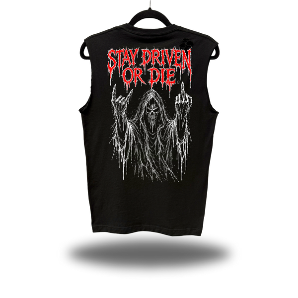 DRIVEN OR DIE ROAD RASH MUSCLE TANK