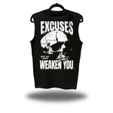 EXCUSES WEAKEN ROAD RASH MUSCLE TANK