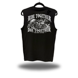 TOGETHER FOREVER DISTRESSED MUSCLE TANK