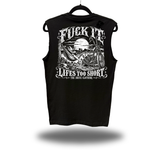 TOO SHORT DISTRESSED MUSCLE TANK
