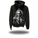 ONE LAST FU OVERSIZED PRINT ZIP UP HOODIE