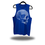 SPIRAL SKULL ROYAL BLUE CLASSIC TANK TOP