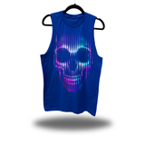 NEON SKULL ROYAL BLUE CLASSIC TANK TOP