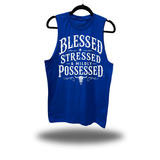 MILDLY POSSESSED ROYAL BLUE CLASSIC TANK TOP