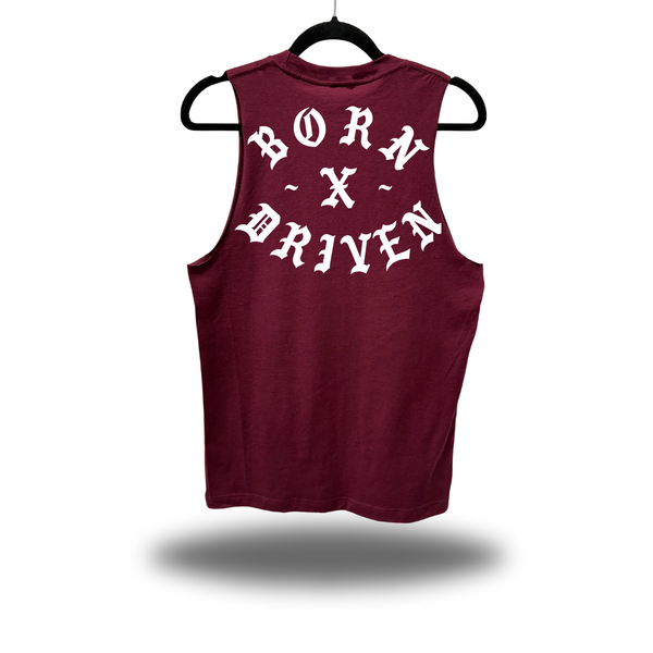 BORN DRIVEN MAROON CLASSIC TANK TOP