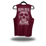 BEING REAL MAROON CLASSIC TANK TOP