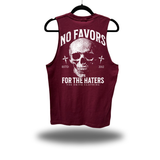 NO FAVORS MAROON CLASSIC TANK TOP