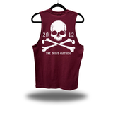 CROSSBONE MAROON CLASSIC TANK TOP