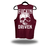F*CKIN DRIVEN MAROON CLASSIC TANK TOP