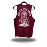 YOUR POWER MAROON CLASSIC TANK TOP