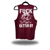 GETTIN BY MAROON CLASSIC TANK TOP