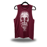 FU SKULL MAROON CLASSIC TANK TOP