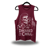 DRESSED CHILL MAROON CLASSIC TANK TOP