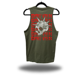 DRIVEN PUNK CLASSIC TANK TOP MILITARY GREEN