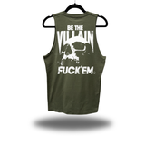 BE THE VILLAIN CLASSIC TANK TOP MILITARY GREEN