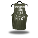 NEVER TRUST CLASSIC TANK TOP MILITARY GREEN
