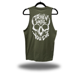 UNTIL DIE CLASSIC TANK TOP MILITARY GREEN