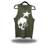 STAR SKULL CLASSIC TANK TOP MILITARY GREEN