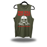 TIME NOT WAIT CLASSIC TANK TOP MILITARY GREEN