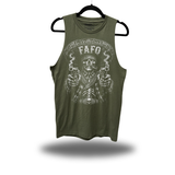 GRIM GUNSLINGER CLASSIC TANK TOP MILITARY GREEN