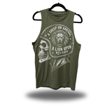 LION RELEASE CLASSIC TANK TOP MILITARY GREEN