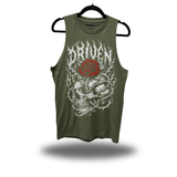 THORN SKULL CLASSIC TANK TOP MILITARY GREEN