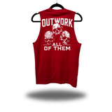 OUTWORK SKULL CLASSIC TANK TOP RED