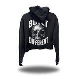 BUILT DIFFERENT CROP HOODIE