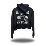 OUTWORK SKULL CROP HOODIE