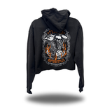 F*CK MOTORCYCLE CROP HOODIE