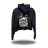 HORROR ADDICT CROP HOODIE
