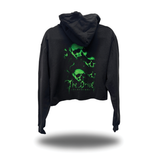 TDC GHOST SKULLS CROP HOODIE