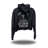 CUT EM OFF CROP HOODIE