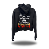 SKULL STACK CROP HOODIE