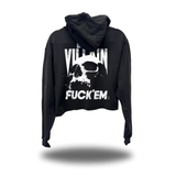 BE THE VILLAIN CROP HOODIE