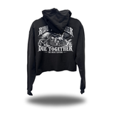TOGETHER FOREVER CROP HOODIE