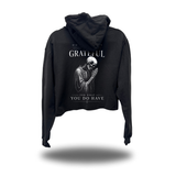 BE GRATEFUL CROP HOODIE