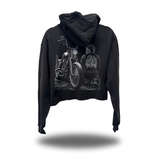 NIGHT RIDER CROP HOODIE