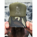 BLAZE FOAM CURVED BILL GREEN CAMO HAT