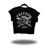 2 WHEELS MUSCLE CROP TOP