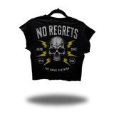 NO REGRETS MUSCLE CROP TOP