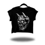 DEMON SKULL MUSCLE CROP TOP