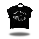 PAY ME MUSCLE CROP TOP