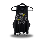 DRIVE BACK ROAD RASH CROP TANK TOP