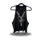 GROW UP ROAD RASH CROP TANK TOP