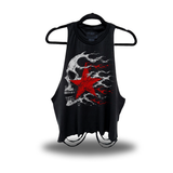 DRIVE STAR ROAD RASH CROP TANK TOP