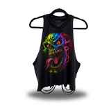 NEON NIGHTMARE ROAD RASH CROP TANK TOP