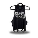 MAKE SUFFER ROAD RASH CROP TANK TOP
